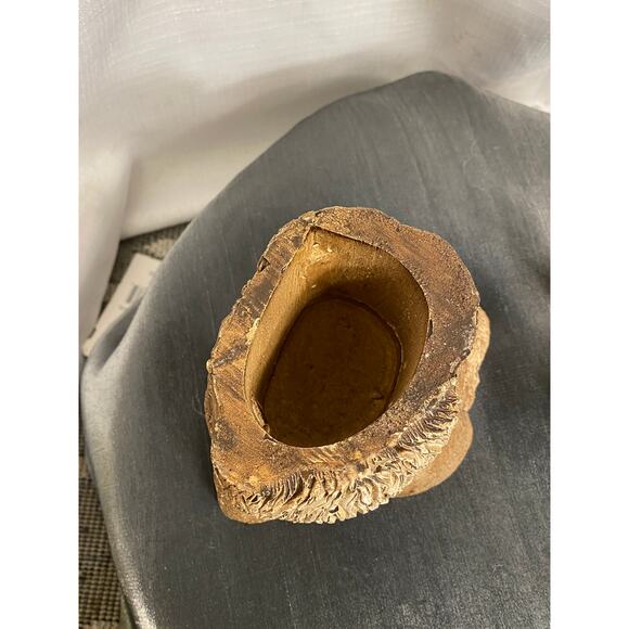 Carved Tree Spirit Old Man Wizard Faux Wood Figure and Stash Box 10 in tall  EUC - Picture 14 of 16